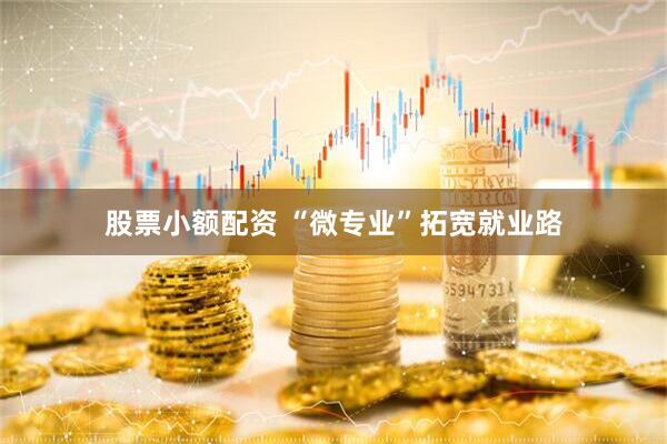 股票小额配资 “微专业”拓宽就业路